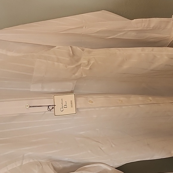 Christian Dior Monsieur Shirt Men's Button  up White Long sleeve  size 15/34 - Picture 7 of 8